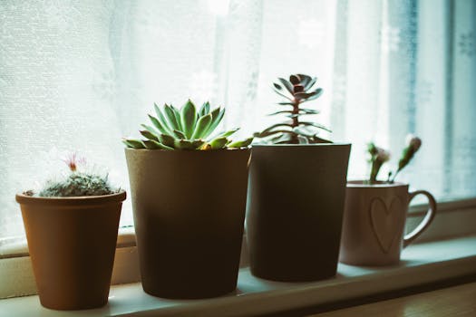 a peaceful minimalist room with plants