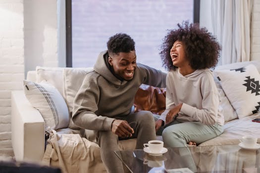 happy young professional enjoying coffee at home