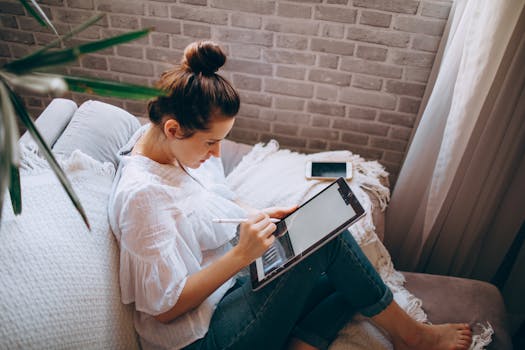 a young professional working from home