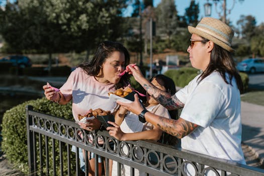 a family enjoying a picnic in a park