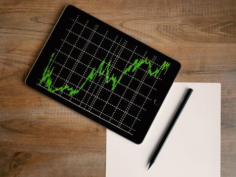 A graph showing steady investment growth