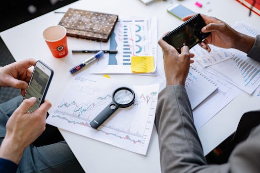 person using a budgeting app on a smartphone