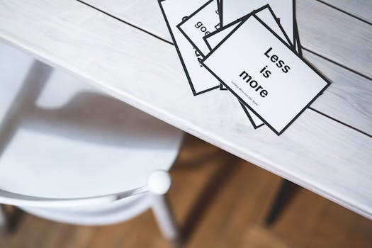 a clean desk representing financial clarity