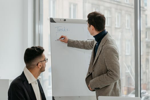 a young professional working on a financial plan