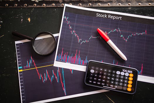 a calculator with investment graphs